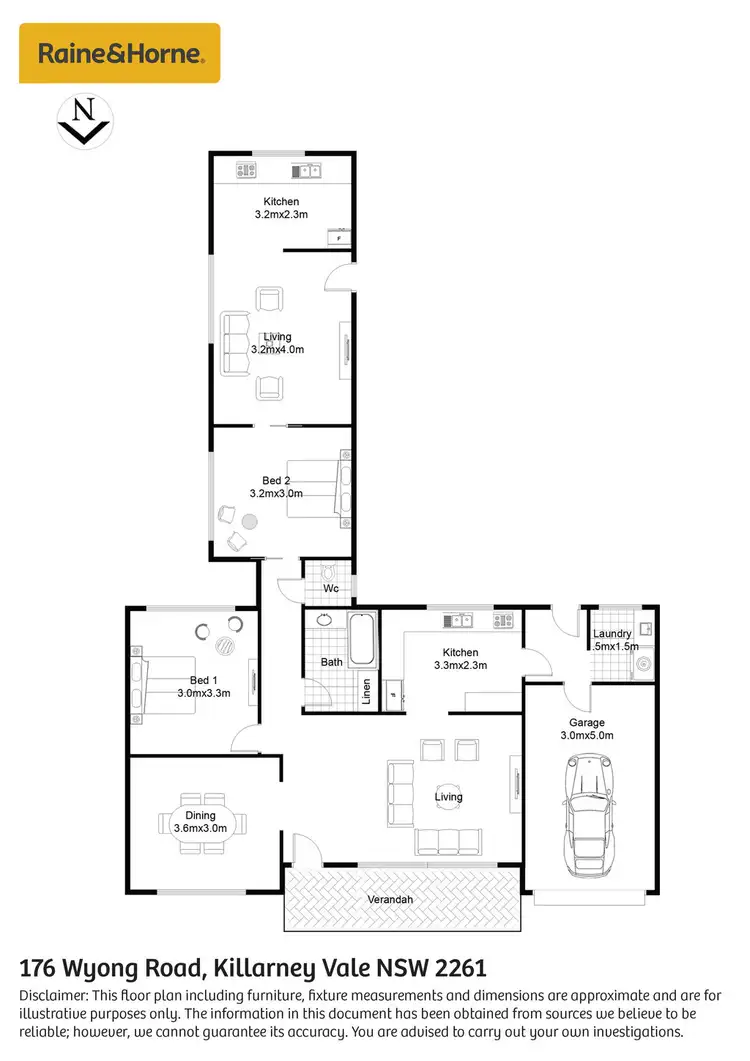 Floorplan of Homely house listing, 176 Wyong Road, Killarney Vale NSW 2261