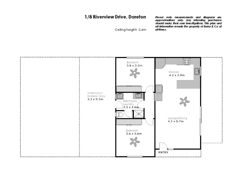 Floorplan of Homely house listing, 1/8 Riverview Drive, Dareton NSW 2717