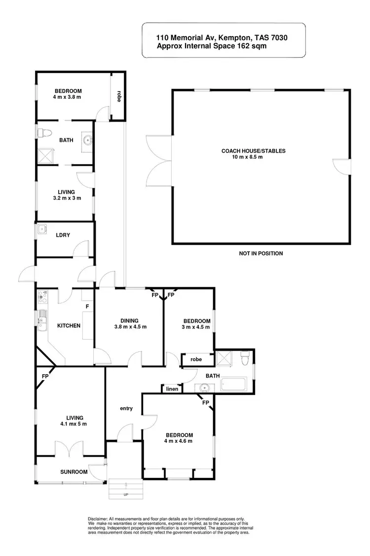 Floorplan of Homely house listing, 110 Memorial Avenue, Kempton TAS 7030
