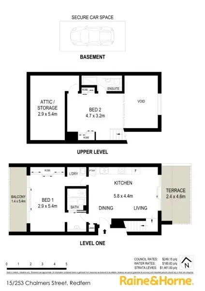 Floorplan of Homely apartment listing, 15/253 Chalmers Street, Redfern NSW 2016