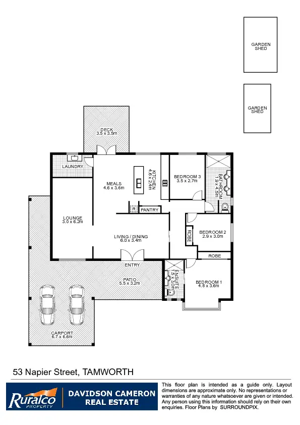 Floorplan of Homely house listing, 53 Napier Street, Tamworth NSW 2340