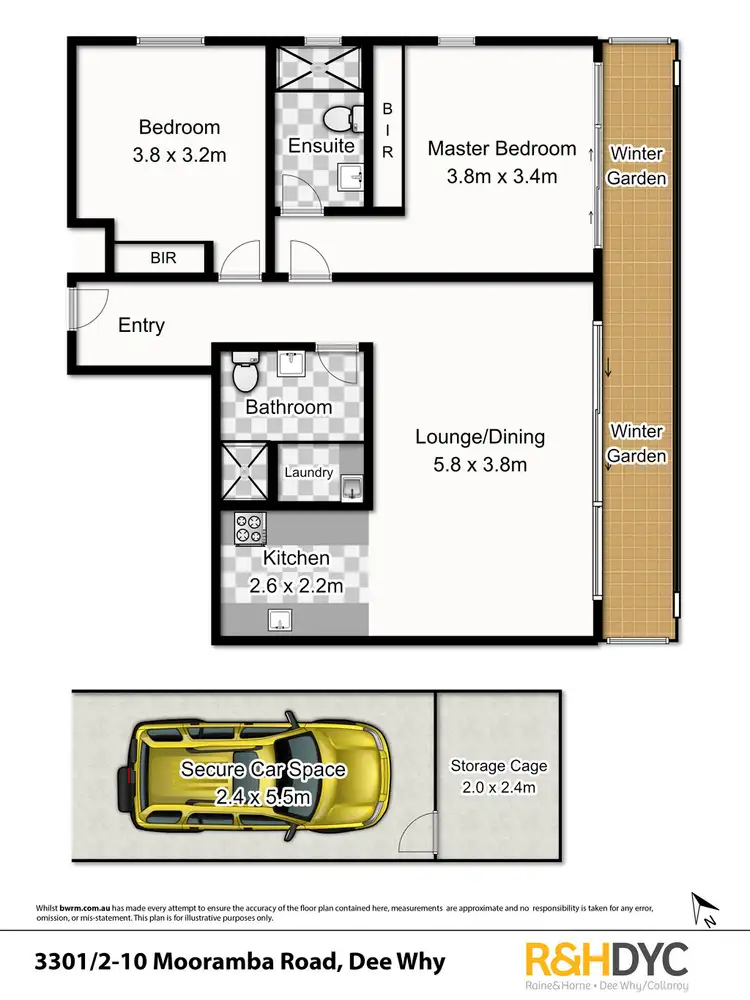 Floorplan of Homely unit listing, 3301/2-10 Mooramba Road, Dee Why NSW 2099
