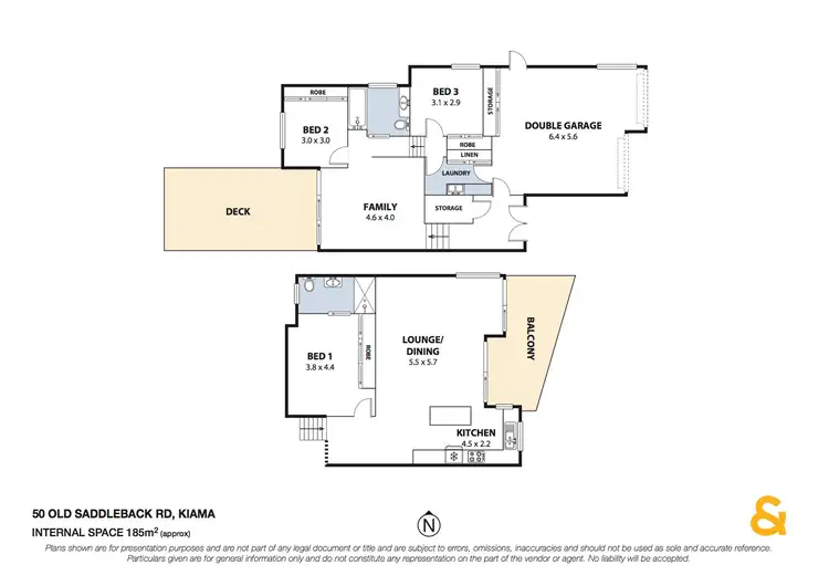 Floorplan of Homely semi-detached listing, 50 Old Saddleback Road, Kiama NSW 2533