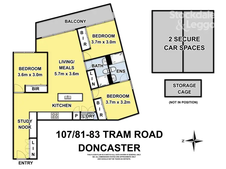 Floorplan of Homely house listing, 107/83 Tram Road, Doncaster VIC 3108