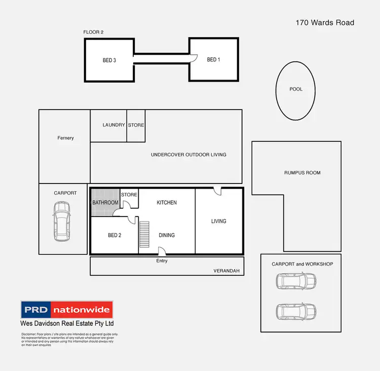 Floorplan of Homely house listing, 190 Wards Road, Horsham VIC 3400