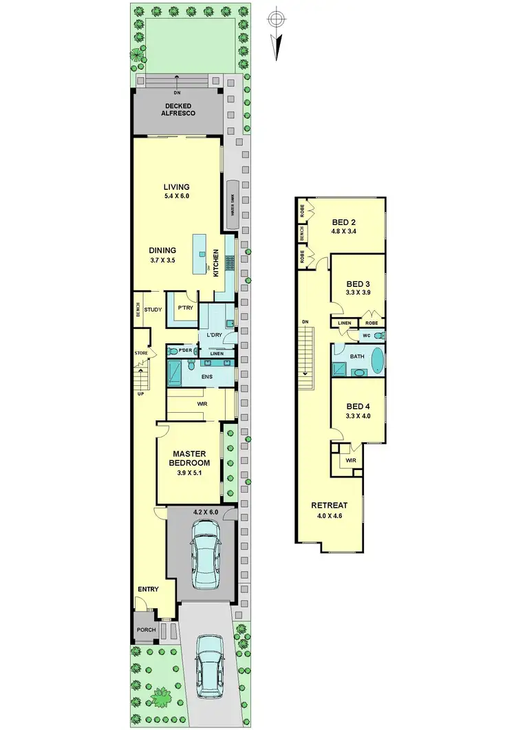 Floorplan of Homely townhouse listing, 45A York Street, Strathmore VIC 3041