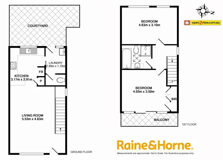 Floorplan of Homely townhouse listing, 1/48 Ocean Street, Mollymook NSW 2539