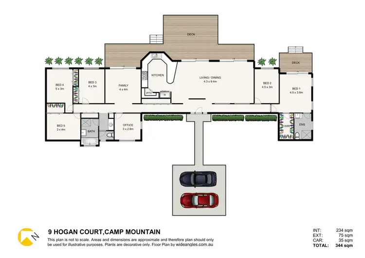 Floorplan of Homely house listing, 9 Hogan Court, Camp Mountain QLD 4520