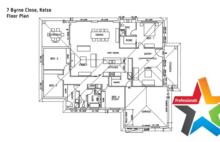 Floorplan of Homely house listing, 7 Byrne Close, Kelso NSW 2795