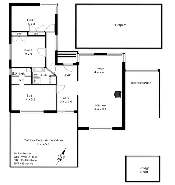 Floorplan of Homely house listing, 7 Dobell Avenue, Sunbury VIC 3429
