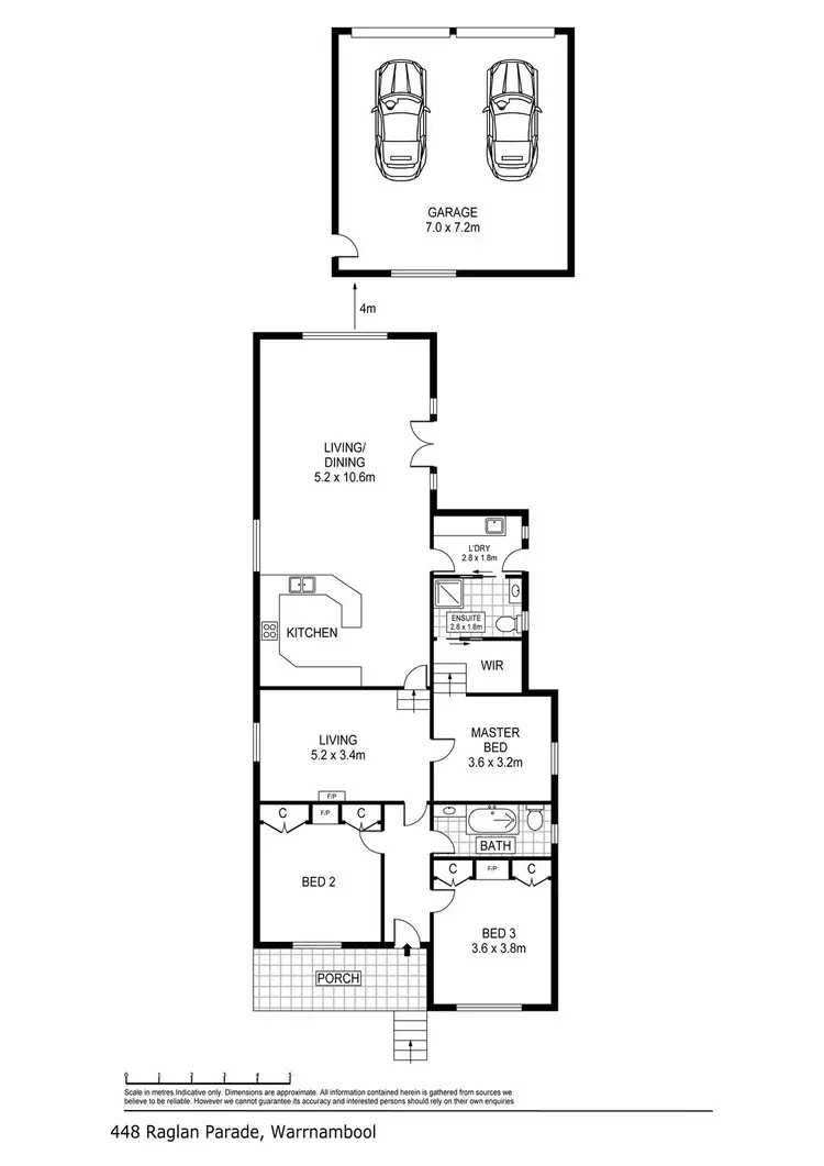 Floorplan of Homely house listing, 448 Raglan Parade, Warrnambool VIC 3280