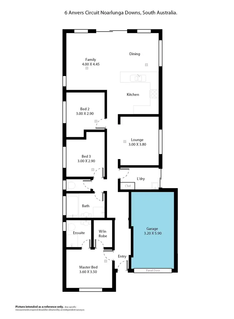 Floorplan of Homely house listing, 6 Anvers Circuit, Noarlunga Downs SA 5168