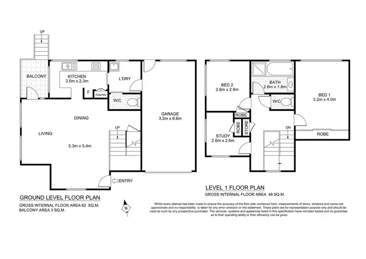 Floorplan of Homely townhouse listing, 1/45 Frederick Street, East Gosford NSW 2250