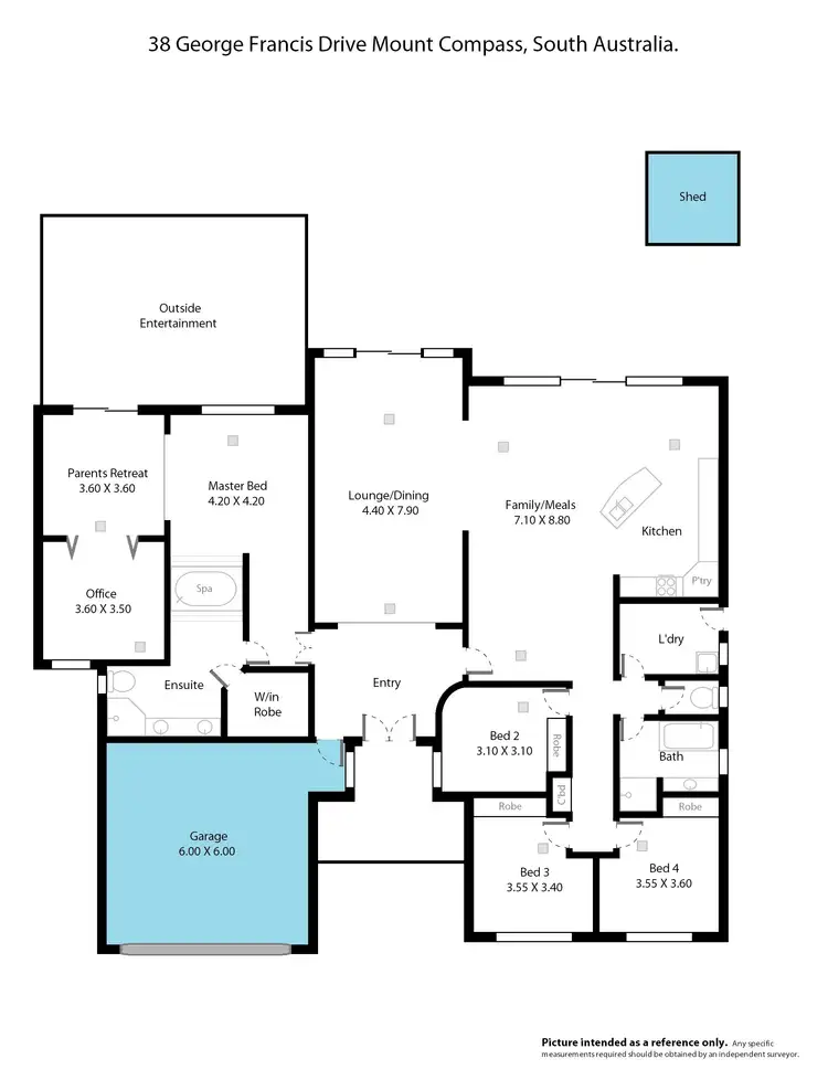 Floorplan of Homely house listing, 38 George Francis Drive, Mount Compass SA 5210
