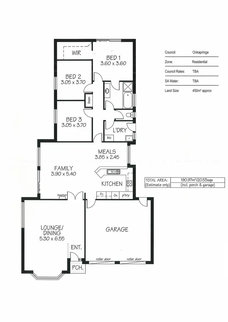 Floorplan of Homely house listing, 10 Ashmore Place, Onkaparinga Hills SA 5163