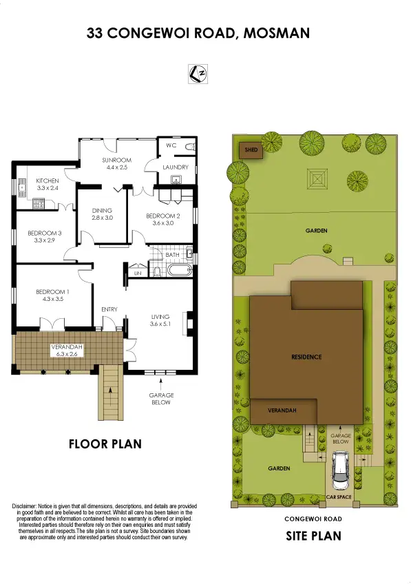 Floorplan of Homely house listing, 33 Congewoi Road, Mosman NSW 2088