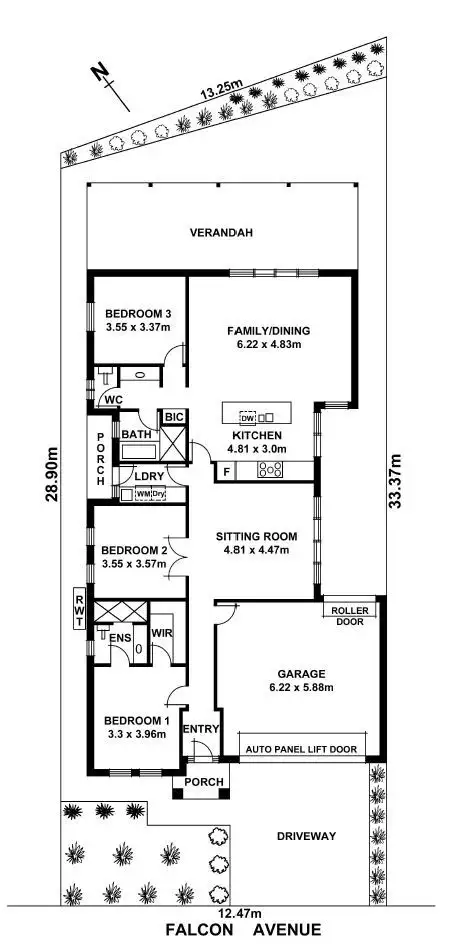 Floorplan of Homely house listing, 16 Falcon Avenue, Hampstead Gardens SA 5086
