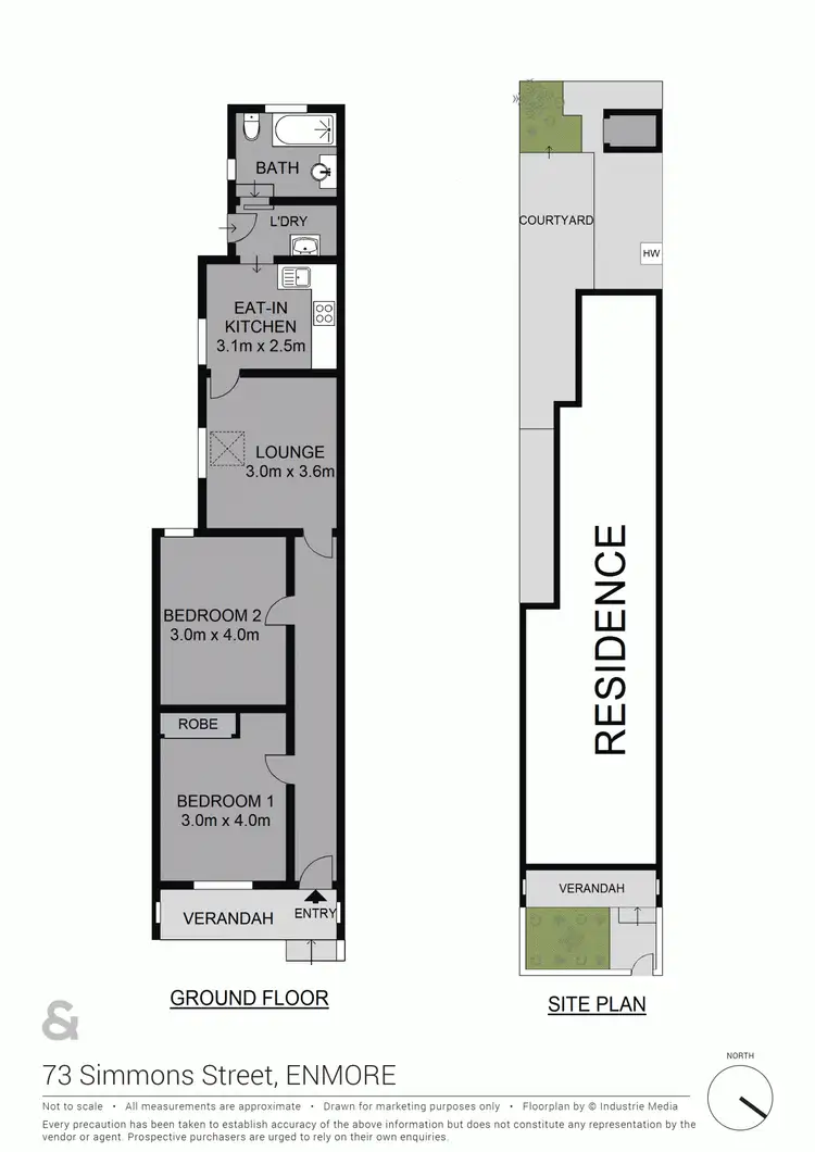 Floorplan of Homely house listing, 73 Simmons Street, Enmore NSW 2042