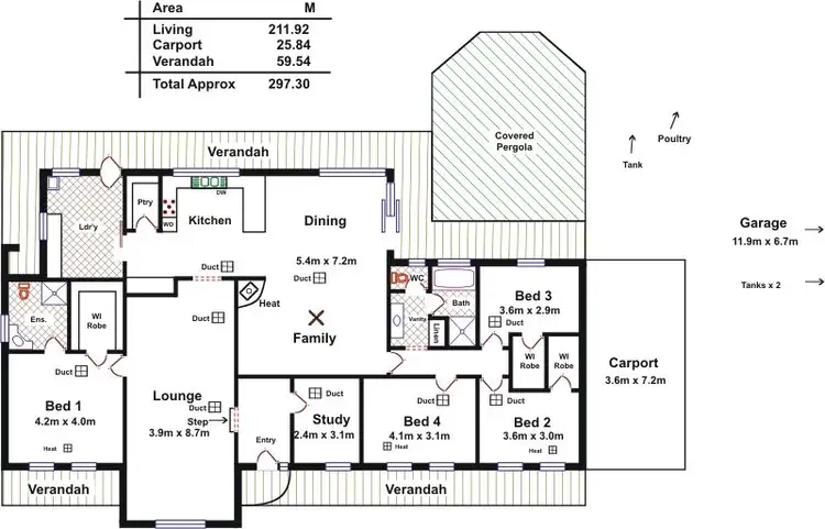 Floorplan of Homely house listing, 144 The Barracks, Cockatoo Valley SA 5351