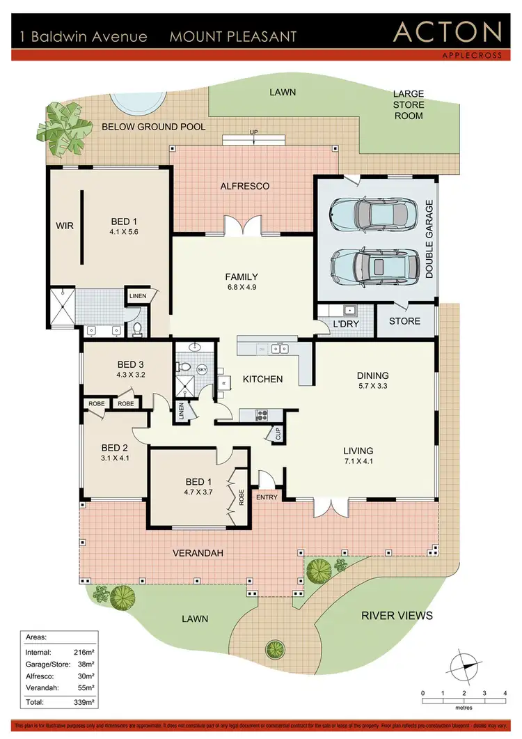 Floorplan of Homely house listing, 1 Baldwin Avenue, Mount Pleasant WA 6153