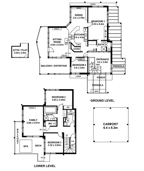 Floorplan of Homely house listing, 41 Gleneagles Road, Mount Osmond SA 5064