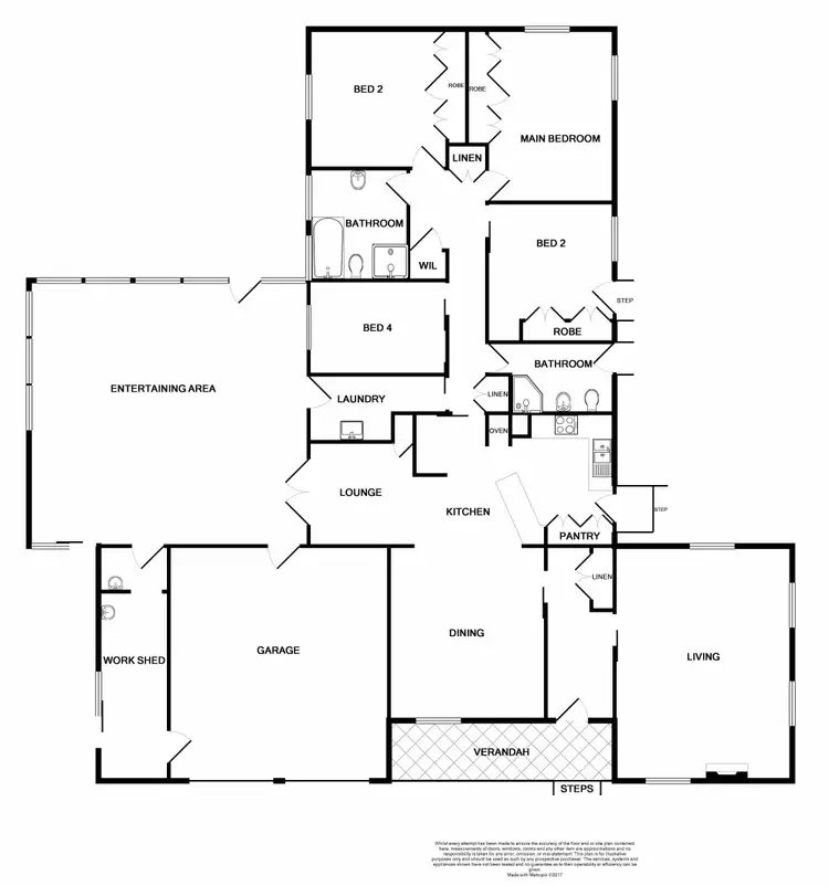 Floorplan of Homely house listing, 6 Goodlet Street, Rutherford NSW 2320