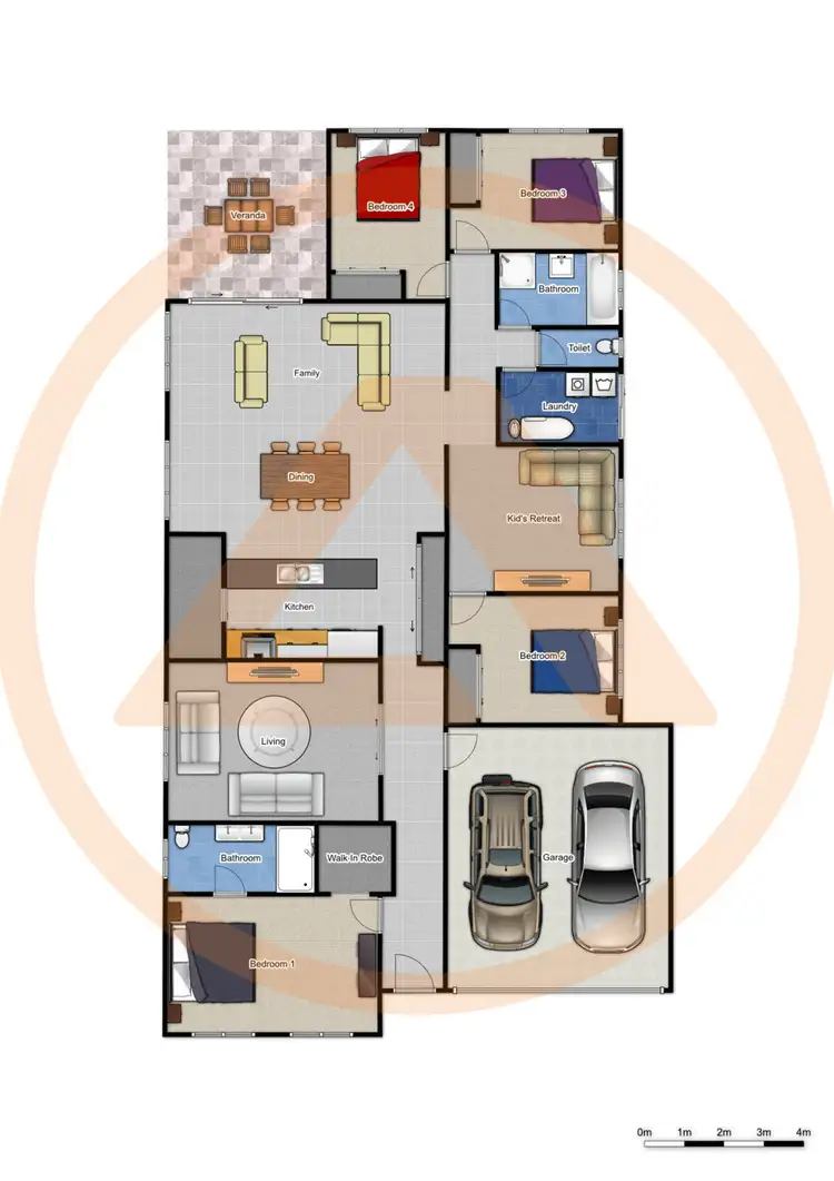 Floorplan of Homely house listing, 68 MARCUS DRIVE, Regents Park QLD 4118