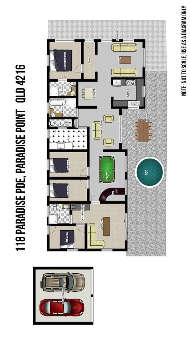 Floorplan of Homely house listing, 118 Paradise Parade, Paradise Point QLD 4216