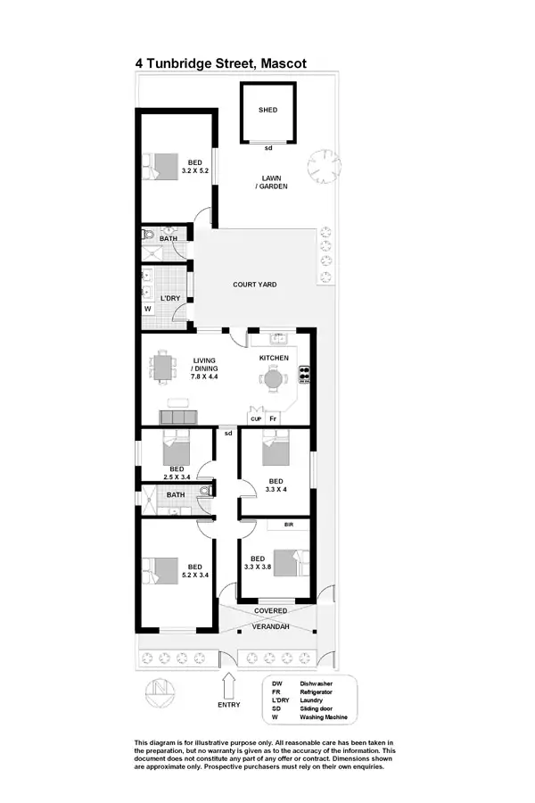 Floorplan of Homely house listing, 4 Tunbridge Street, Mascot NSW 2020