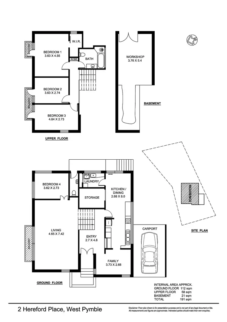 Floorplan of Homely house listing, 2 Hereford Place, West Pymble NSW 2073