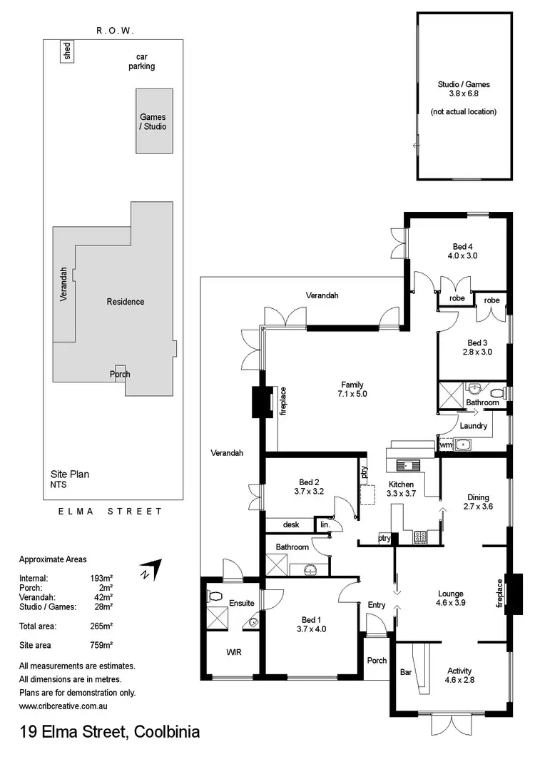 Floorplan of Homely house listing, 19 Elma Street, Coolbinia WA 6050