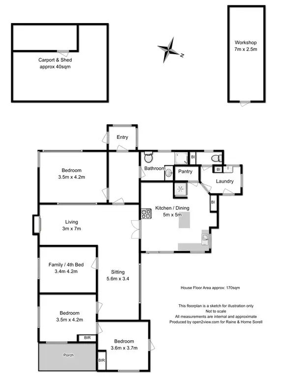 Floorplan of Homely house listing, 1 Taylor Drive, Sorell TAS 7172