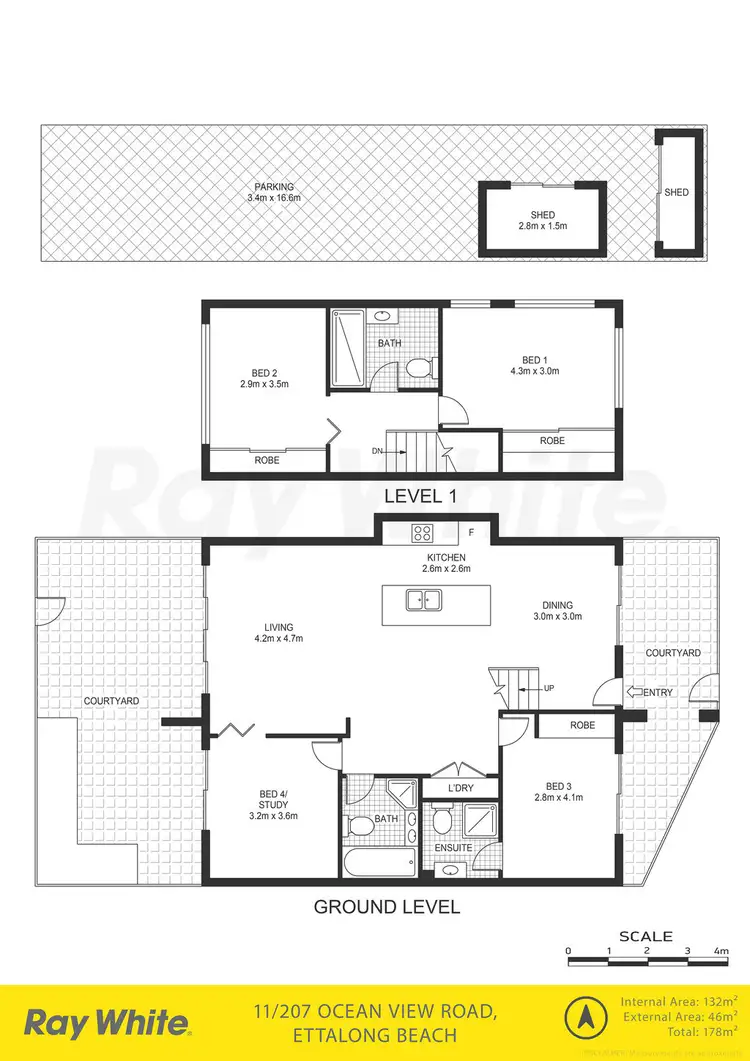 Floorplan of Homely townhouse listing, 11/207 Ocean View Road, Ettalong Beach NSW 2257