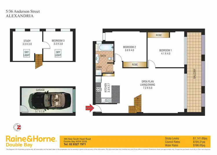 Floorplan of Homely apartment listing, 5/36 Anderson Street, Alexandria NSW 2015