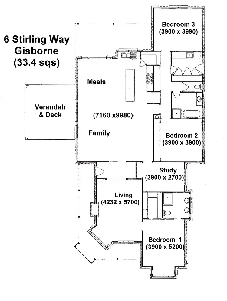 Floorplan of Homely house listing, 6 Stirling Way, Gisborne VIC 3437