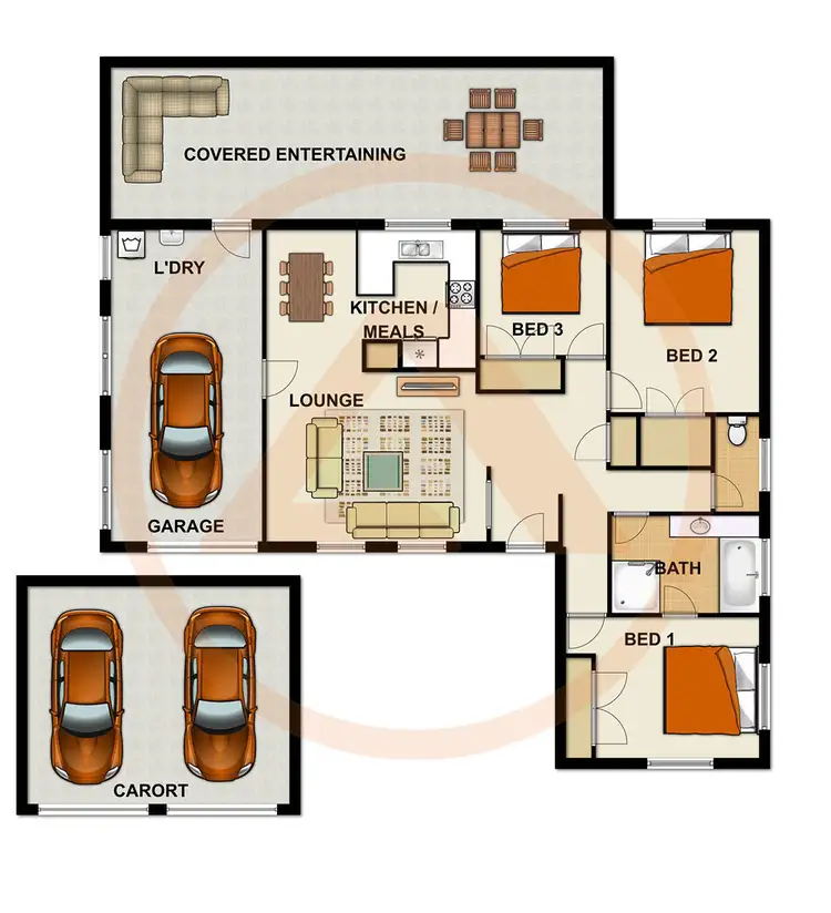 Floorplan of Homely house listing, 53 RADIATA STREET, Hillcrest QLD 4118
