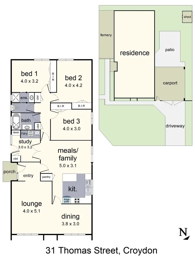 Floorplan of Homely house listing, 31 Thomas Street, Croydon South VIC 3136