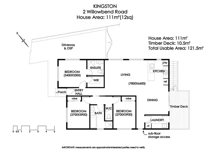 Floorplan of Homely house listing, 2 Willowbend Road, Kingston TAS 7050