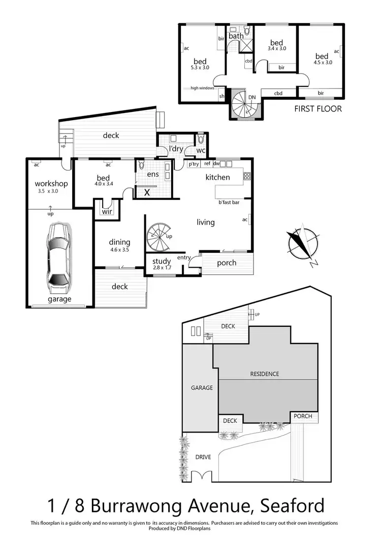 Floorplan of Homely house listing, 1/8 Burrawong Ave, Seaford VIC 3198