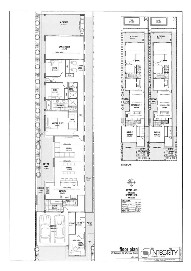 Floorplan of Homely house listing, 54 Brompton Road, Wembley Downs WA 6019