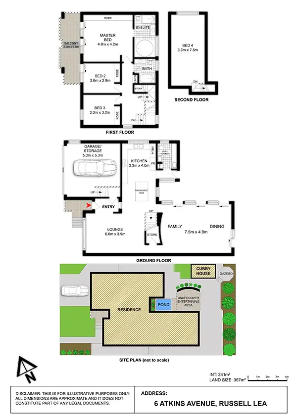 Floorplan of Homely house listing, 6 Atkins Avenue, Russell Lea NSW 2046