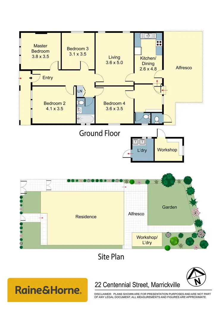 Floorplan of Homely house listing, 22 Centennial Street, Marrickville NSW 2204