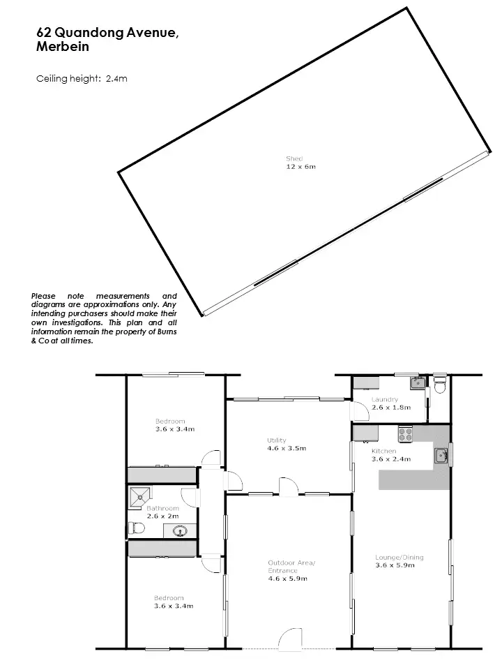 Floorplan of Homely house listing, 62 Quandong Avenue, Merbein VIC 3505
