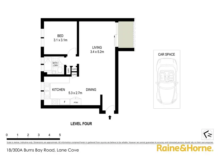 Floorplan of Homely apartment listing, 18/300A Burns Bay Road, Lane Cove NSW 2066