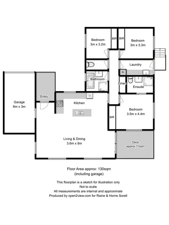Floorplan of Homely house listing, 8 Barilla Court, Midway Point TAS 7171