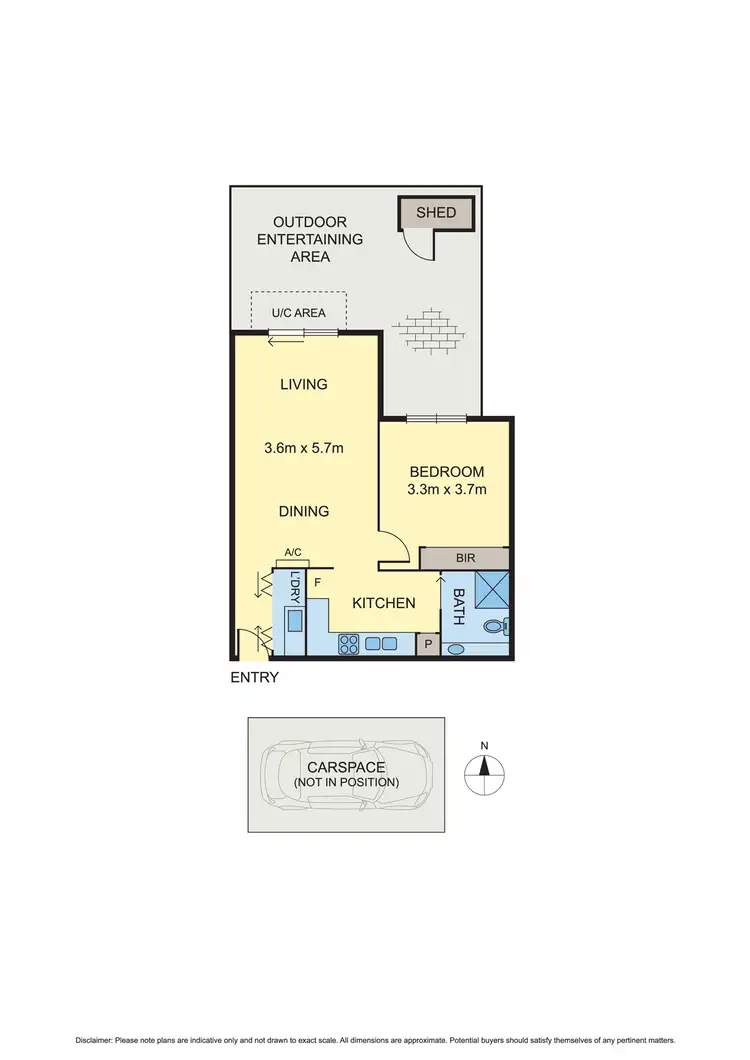 Floorplan of Homely unit listing, G06/154 Ferguson Street, Williamstown VIC 3016