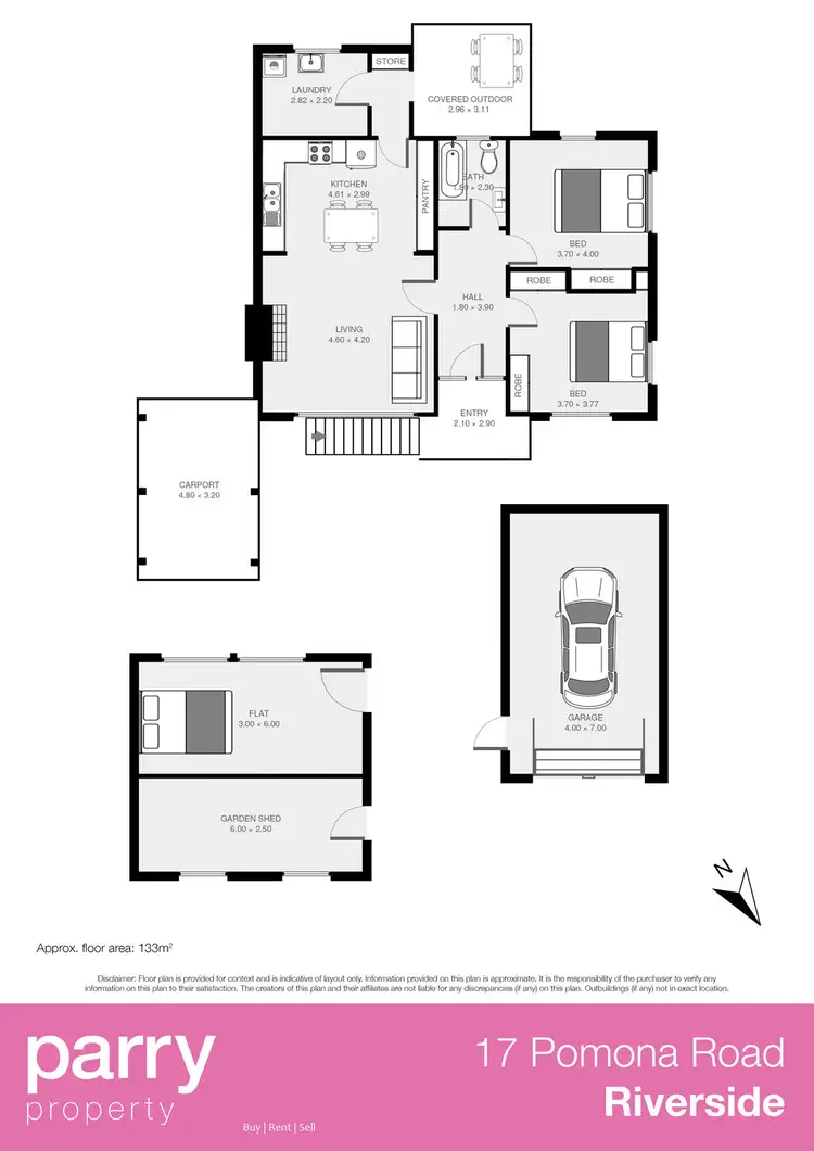 Floorplan of Homely house listing, 17 Pomona Road, Riverside TAS 7250