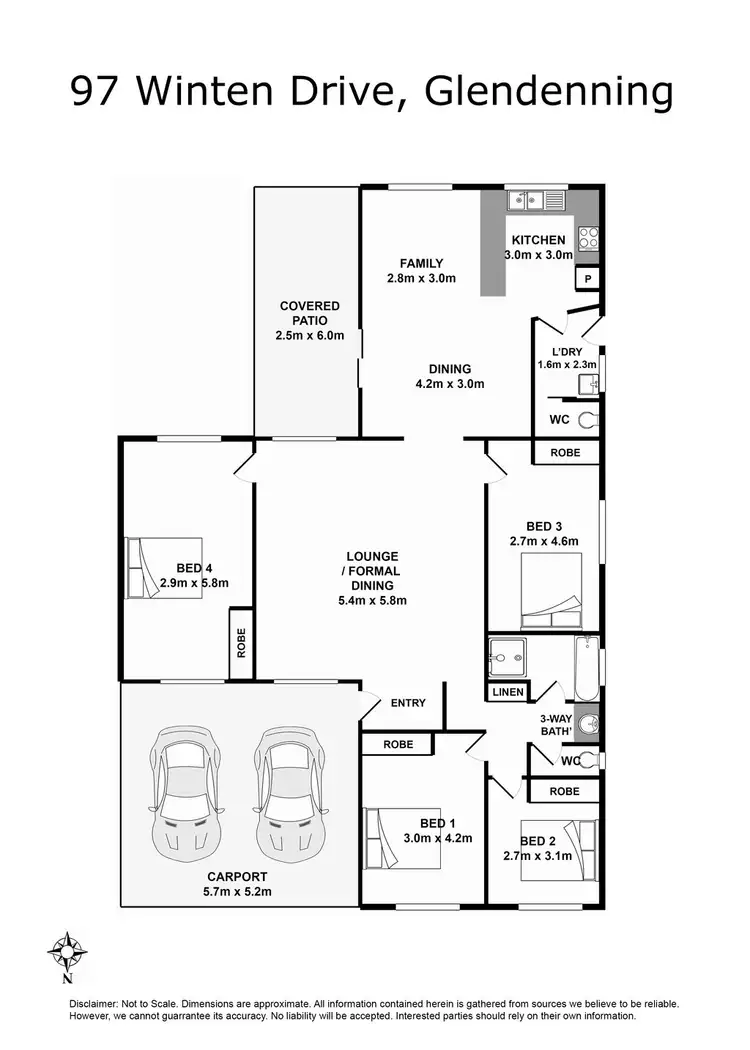 Floorplan of Homely house listing, 97 Winten Drive, Glendenning NSW 2761