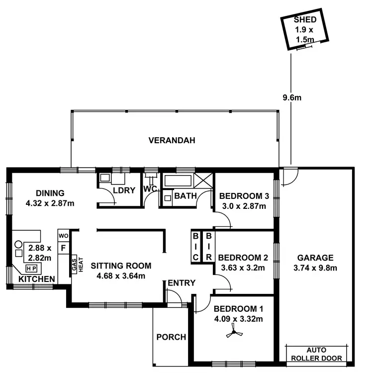 Floorplan of Homely house listing, 10 Amelia Avenue, Ingle Farm SA 5098