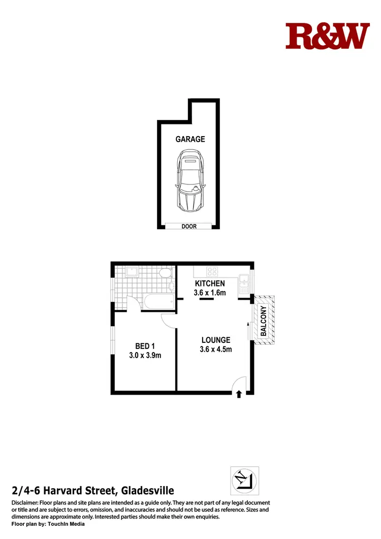 Floorplan of Homely apartment listing, 2/4-6 Harvard Street, Gladesville NSW 2111
